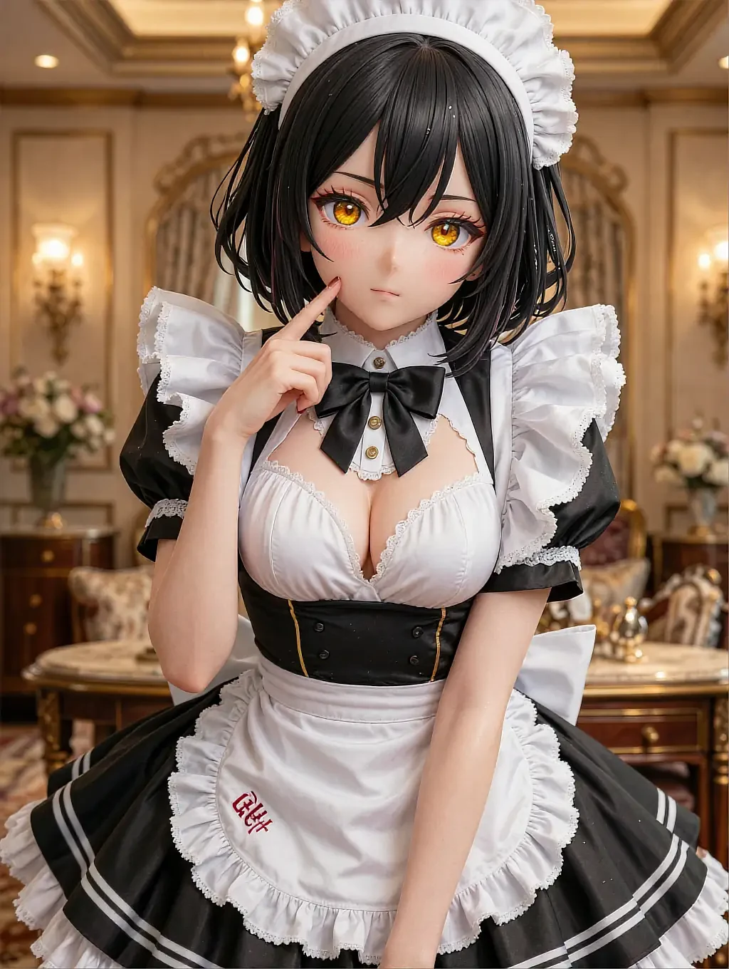 Fictional AI character featured on the third landing page, on a sofa – ac930155
